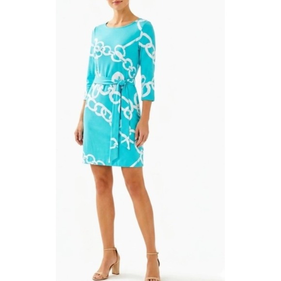 Lilly Pulitzer Dresses & Skirts - Lilly Pullitzer Jonah Posh Ponte KeyChain Print Belted Rayon Dress Small